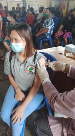 Vaksinasi Masal Tahap II Desa Tunjung